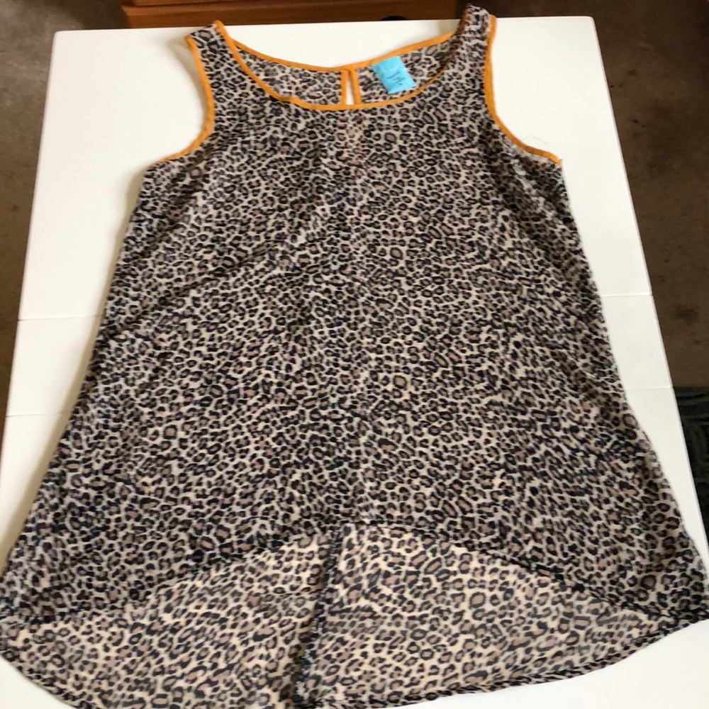 Hip sheer tank top